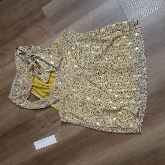 Bishop and young afterglow Romantic tie neck top - Picture 2 of 6